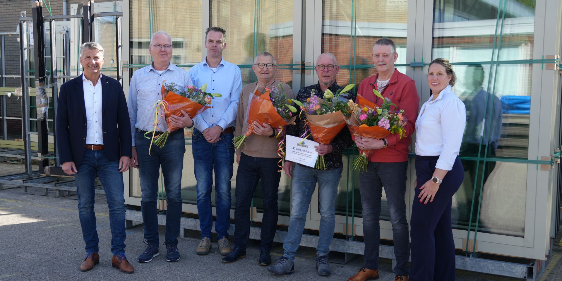 Vandaag vieren 4 jubilarissen hun 40-jarig jubileum bij Rollecate!