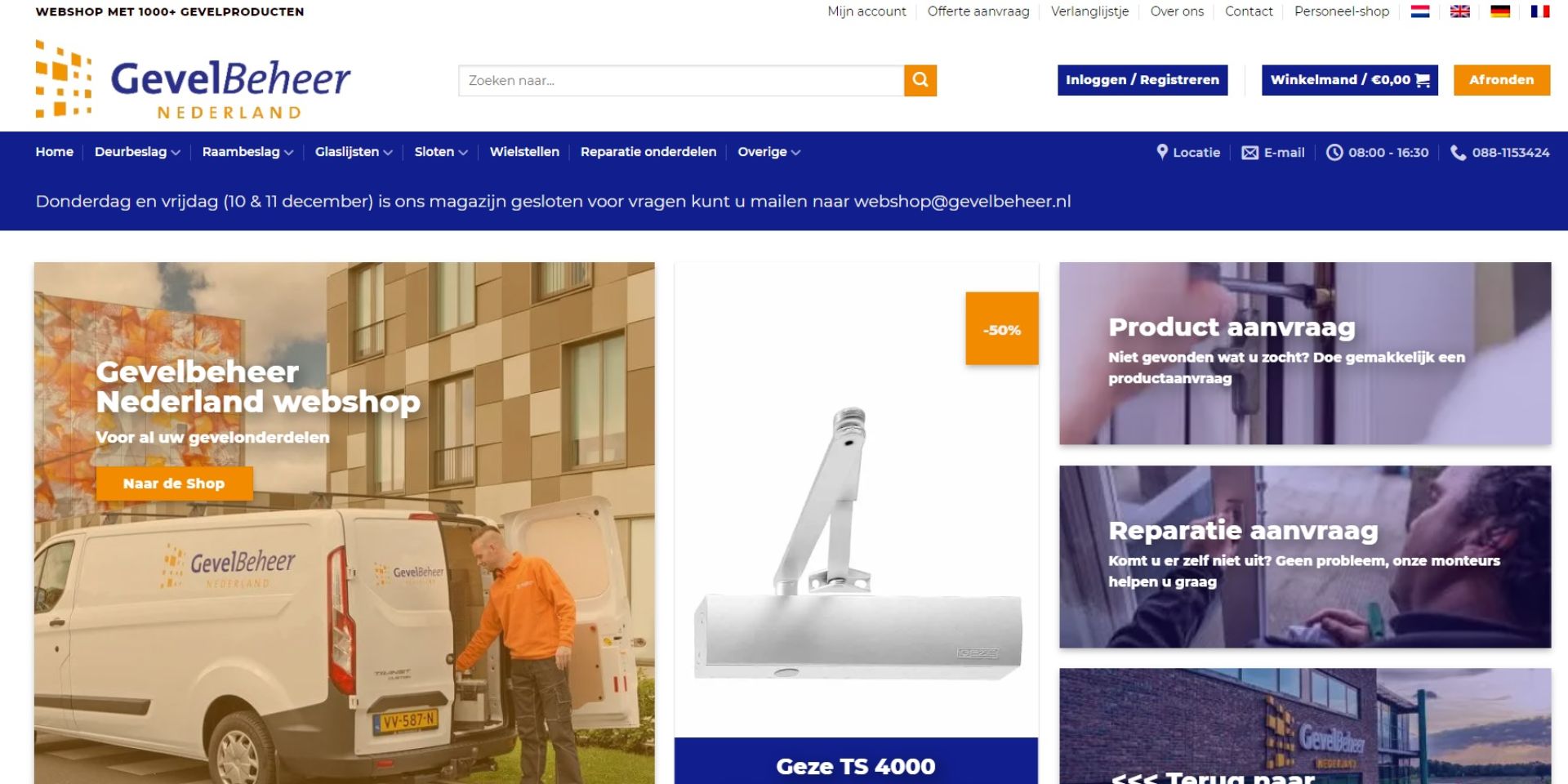 Webshop GevelBeheer Nederland
