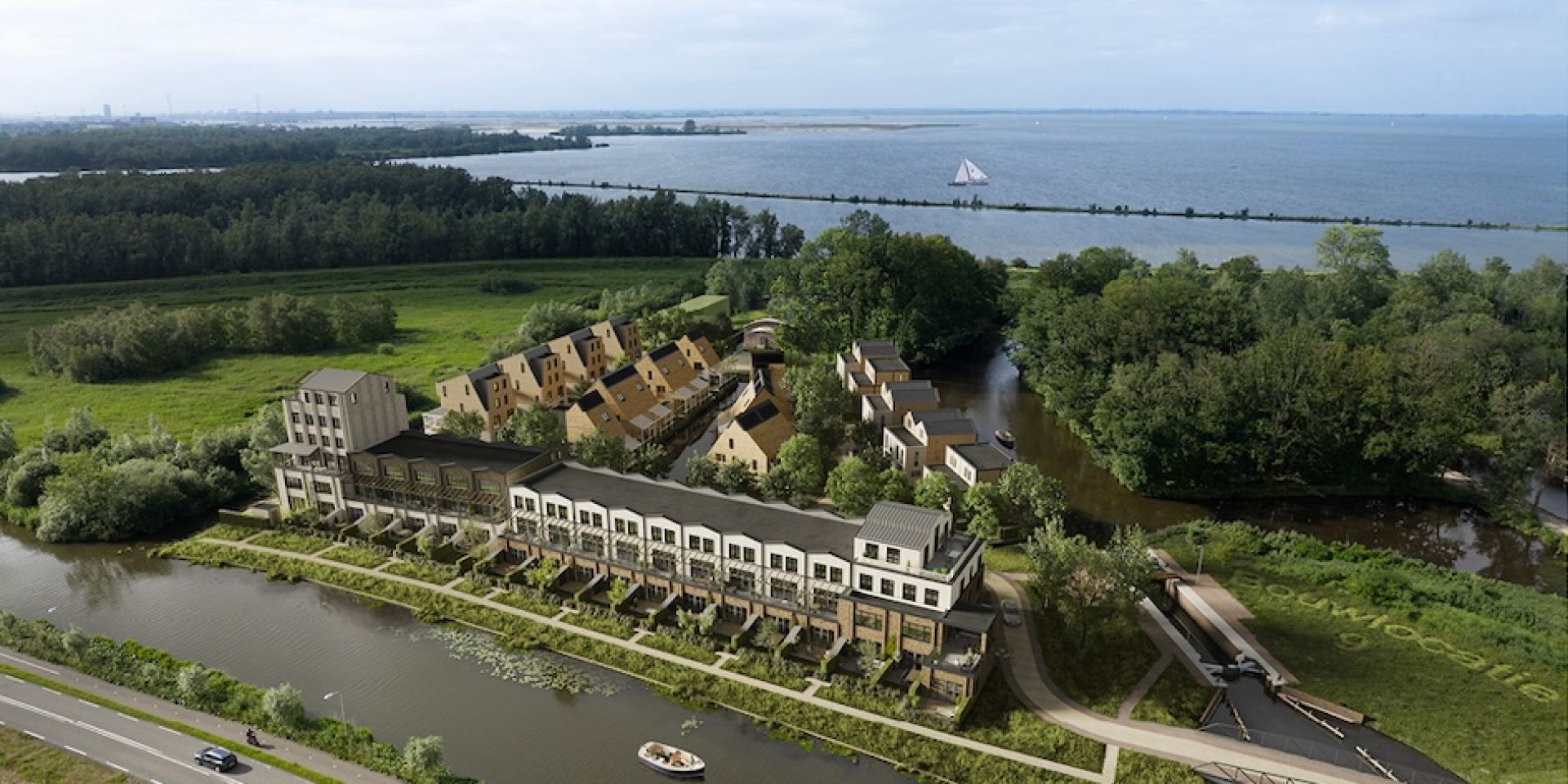 Nieuw in opdracht 52 woningen Het Riet in Muiden